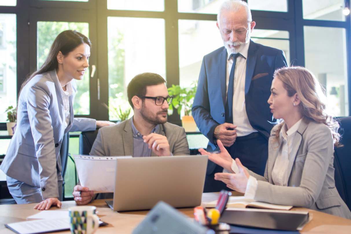 Business People Conference Table Planning